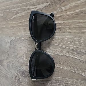 QUAY Australia "My Girl" black and silver sunglasses cateye